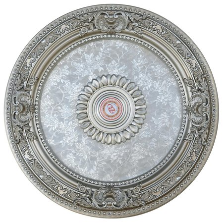 STANDALONE Petite Round Champagne Ceiling Medallion, Silver ST2649019